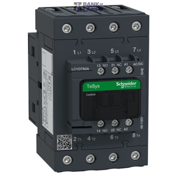 TeSysCTR4P80A AC3 NO+NC48-130V ACDC EVLK image 2