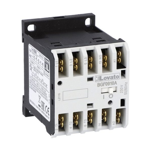 Control relay with DC coil, 125VDC, 2NO and 2NC, Faston terminals image 1