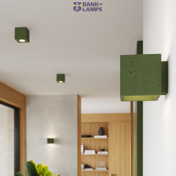 Wall lamp QUAD concrete olive green image 9