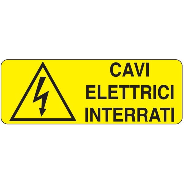 Rectangular danger sign - 350 x 125 mm image 1