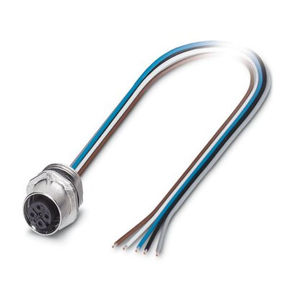 SACC-E-FS-5CON-M16/0,5 SCO - Device connector front mounting image 1
