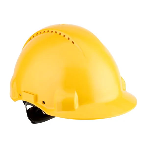 3M™ Hard Hat, Uvicator, Ratchet, Ventilated, Plastic Sweatband, Yellow image 2