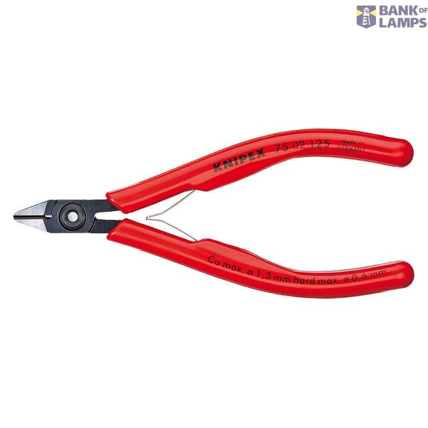 7502125 Knipex Elektronik-Seitenschneider schlank Facette und Feder image 1