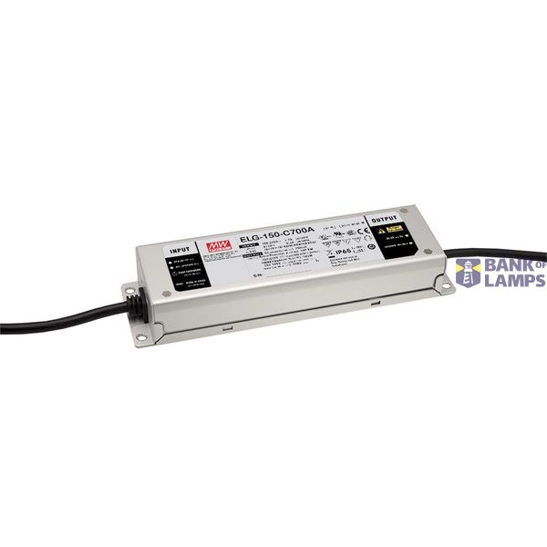 ELG-150-C2100B-3Y Led driver, IP67 151W, 36-72V, 2100mA CC dimmable+ PE, MEAN WELL image 1