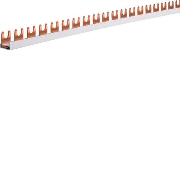 Insulated busbar 1P fork 10mm² 57M image 1