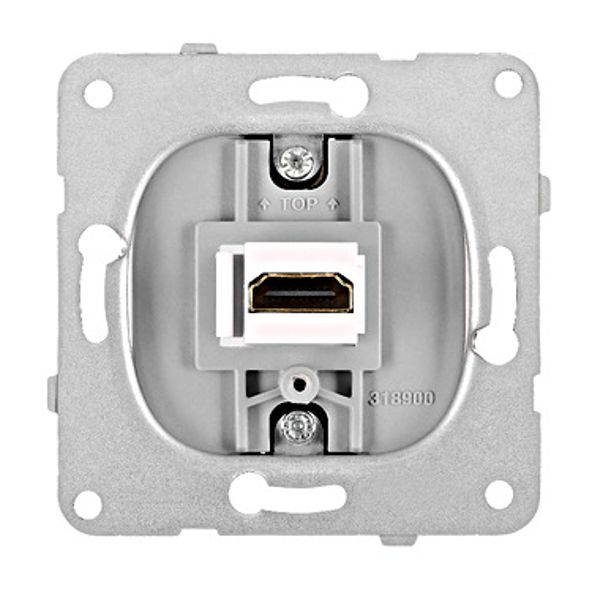 HDMI coupling insert, with Keystone image 1