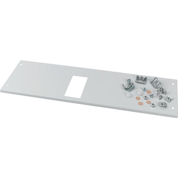 XMN130604C Front cover, +mounting kit, for NZM1, horizontal, 3/4p, HxW=150x425mm, grey image 3