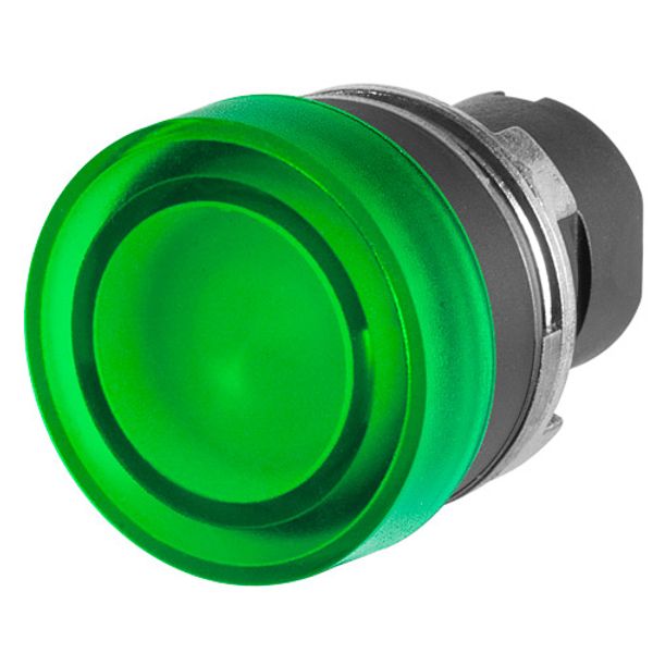 Push-button Ø 32, projecting, illuminated, green image 1