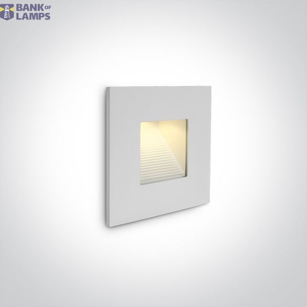 WALL RECESSED 1W LED WW IP44 230V BODY ONLY image 1