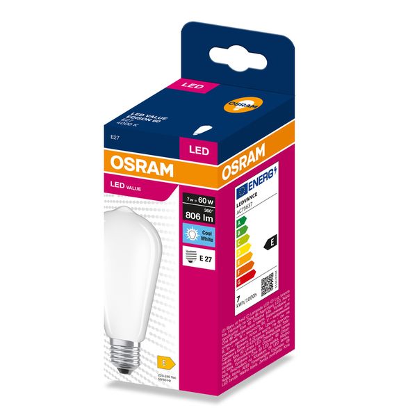 VALEDIS60 7W/840 230VGLFR E27 FS1 OSRAM image 2