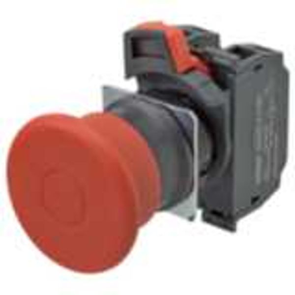 Emergency stop switch, Push-in, non-illuminated, 40 mm dia, push-lock/ A22E0052G image 1