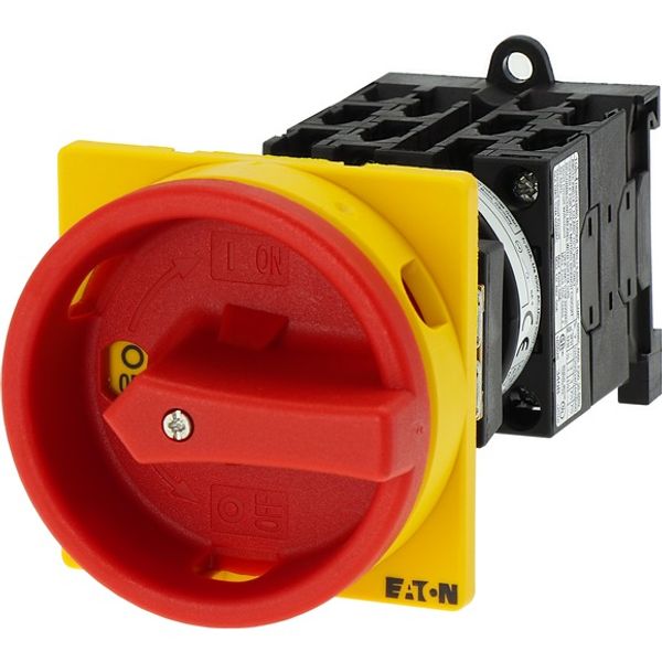 T0-4-8344/IVS On-Off switch, T0, 20 A, service distribution board mounting, 4 contact unit(s), 8-pole, with black thumb grip and front plate image 5