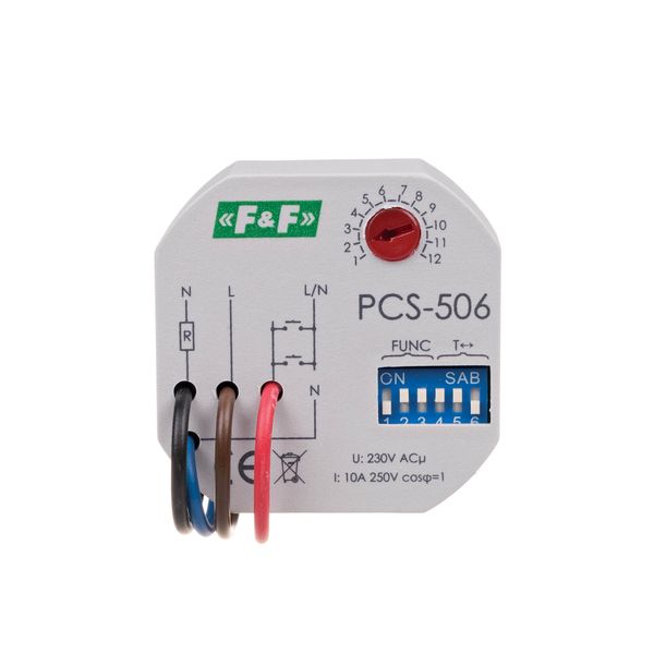 8-function time relay, contacts: 1NO image 2
