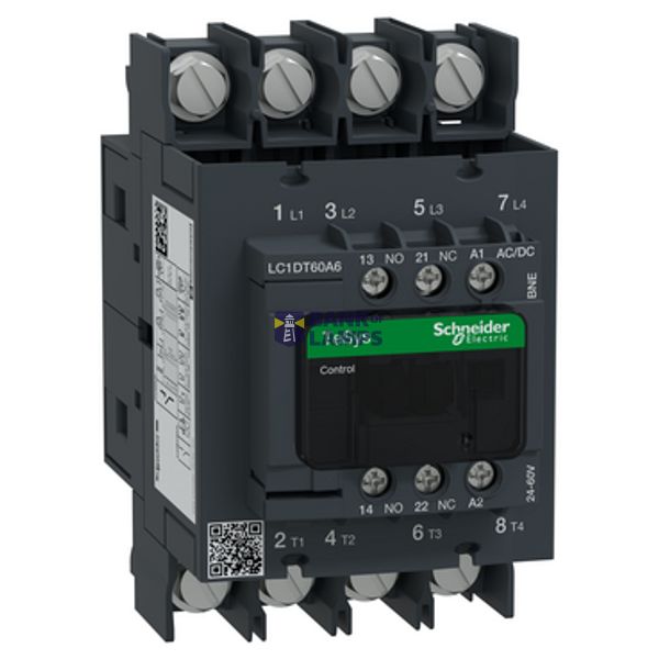 TeSys CTR 4P60A AC3NO+NC24-60V ACDC LUGS image 2