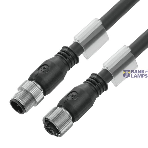 Sensor-actuator Cable, M12 / M12, Number of poles: 5, 1.65 m, pin, str image 1