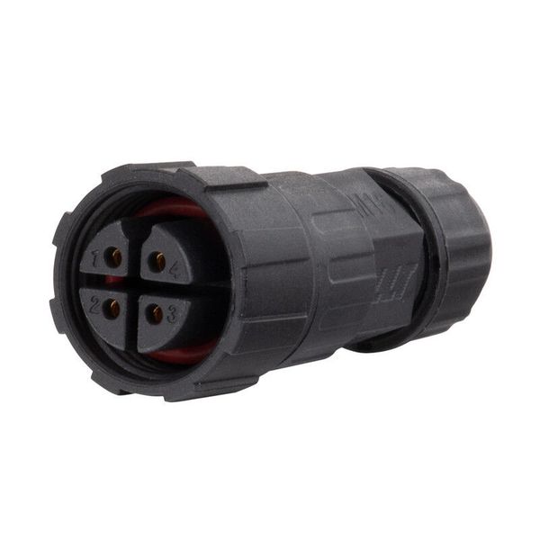 Connector - socket, IP67, soldering, M16, 4-pin image 1
