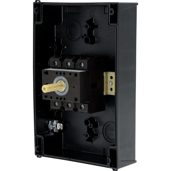 P3-63/I4/SVB-SW Main switch, P3, 63 A, surface mounting, 3 pole, STOP function, With black rotary handle and locking ring, Lockable in the 0 (Off) position image 29