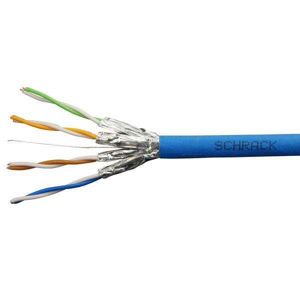 U/FTP Cable Cat.6a, 4x2xAWG23/1, 500Mhz, LS0H, Dca, blue (The price is shown without markup on metals. Request a quote for accurate information) image 1