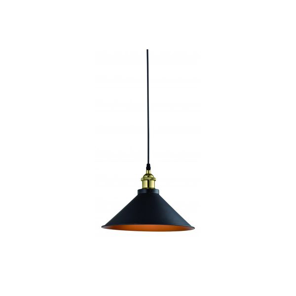 Ceiling fixture MANI 2, 4076,AC220-240V,50/60Hz,1*E27, IP20, Diameter 30 CM,single,black/gold image 1