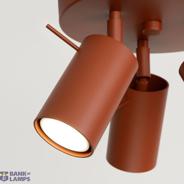 RING CEILING LAMP 3P RED OCHRE 3XGU10 image 12