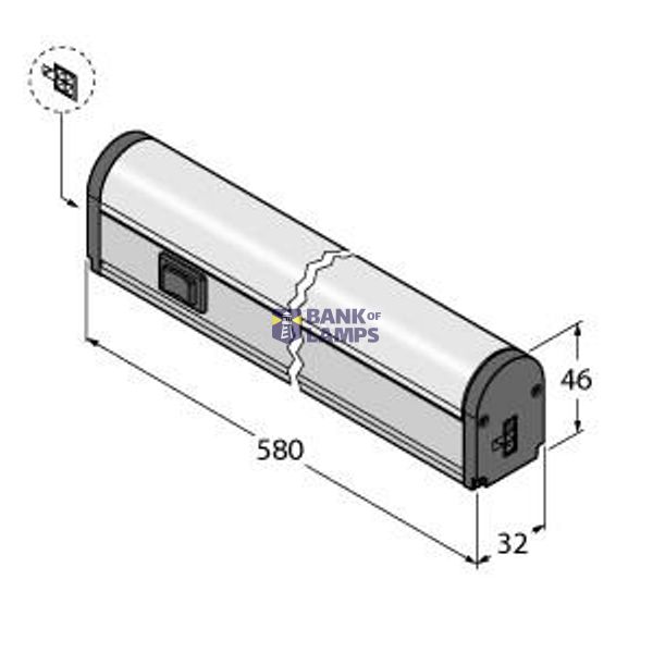 LED Linear Light In the Metal Housing   WLB32ZC570PBQMI image 1