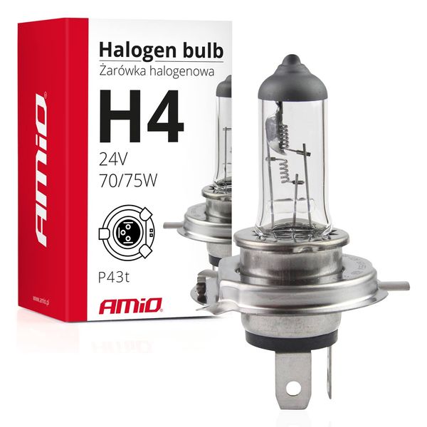 Halogen bulb H4 24V 75/70W UV filter (E8) image 1