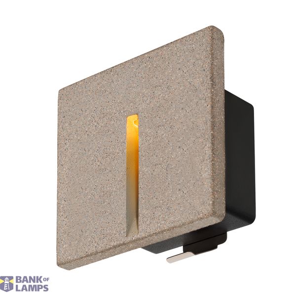 CONCRETO EL, recessed wall light grey, 3.2W, 15lm, 3000K image 1