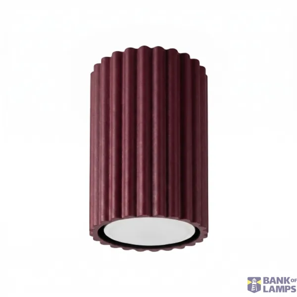 Ceiling lamp KARBON 10 burgundy image 1