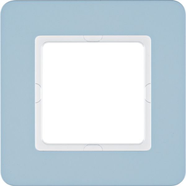 Bezel, 1-fold, Berker Q.7, moonstone blue, mat image 1