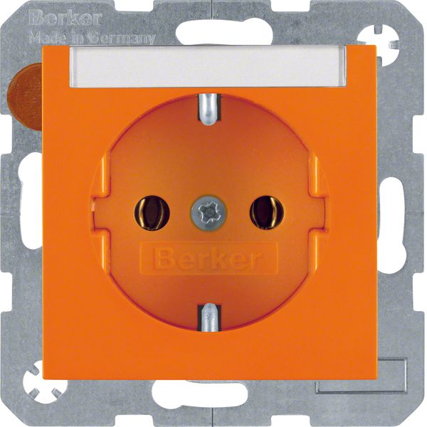 SCHUKO soc. out., S.1/B.3/B.7, orange glossy image 1