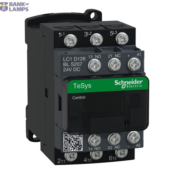 Contactor 12A 24V track (LC1D126BLS207) image 1