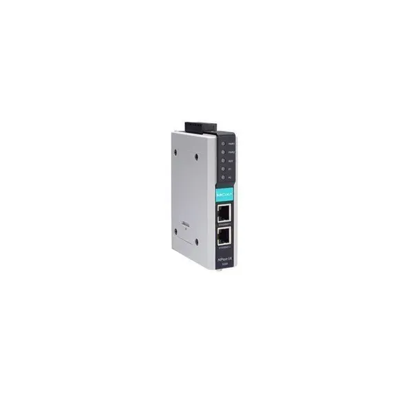 MOXA – NPORT IA-5250I – 2-port RS-232422485 device server with 2 100BaseT(X) ports (RJ45 connections, sin image 1