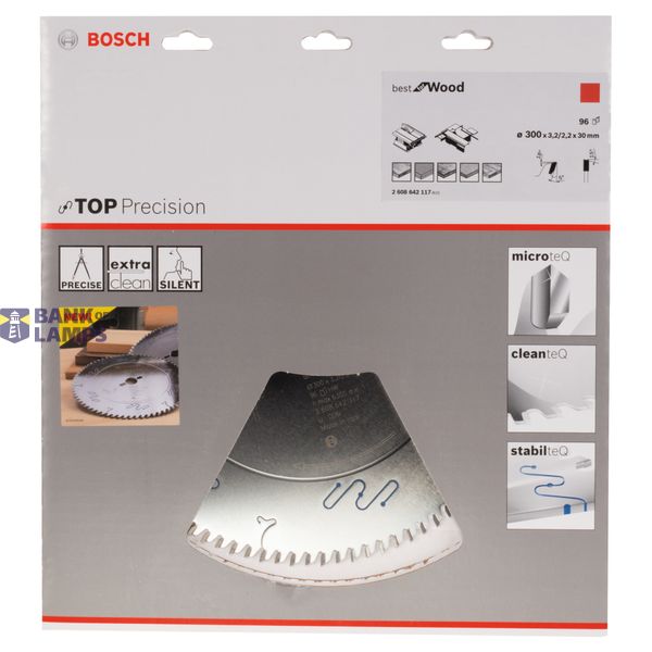 Top Precision Best for Wood circular saw blade 300 x 30 x 3,2 mm, 96 image 2