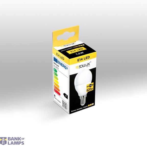 LED bulb E14 3000K 7,5W 620lm image 1