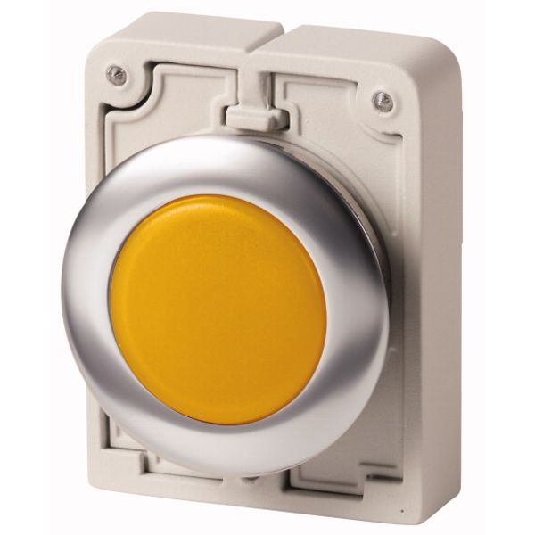 M30I-FL-Y Indicator light, RMQ-Titan, flat, yellow, Front ring stainless steel image 2