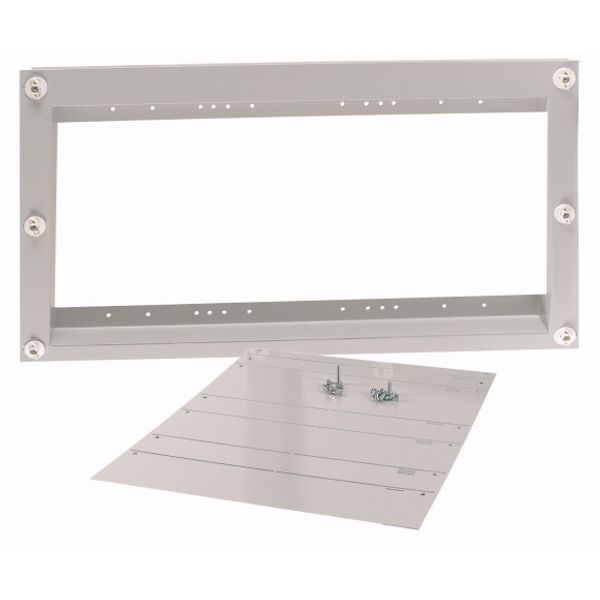 BPZ-FP-XNH1/2/SASY-400-MV Multiple mounting front plate for NH switch-disconnectors, W=400mm, XNH1/2 3p, busbar mounting image 1