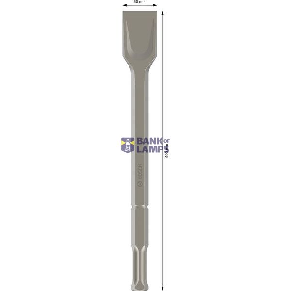 Spade chisel, 22-mm hex shank 400 x 50 mm image 2