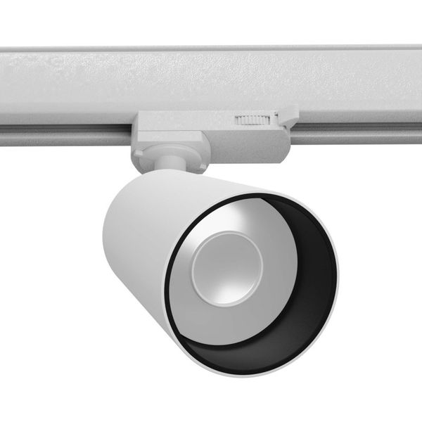 TRACK LAMP 3 PHASE AURA WHITE GU10 3000K 7W 540LM image 1