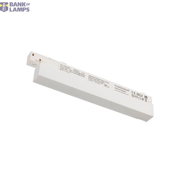 48V SYSTEM, Intrack LED Treiber, 48VDC, 200W, On/Off, Klemme für 220-240VAC Anschlusskabel, Kabelkammer, weiß image 1