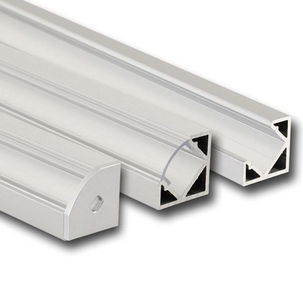 Corner aluminum profile RT, 19x19 mm, clear diffuser, complete, 1 m image 1