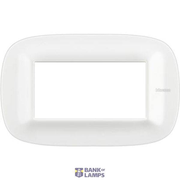 BTAX Cover frame 4M WHITE/CORIAN HB4804CGW image 1