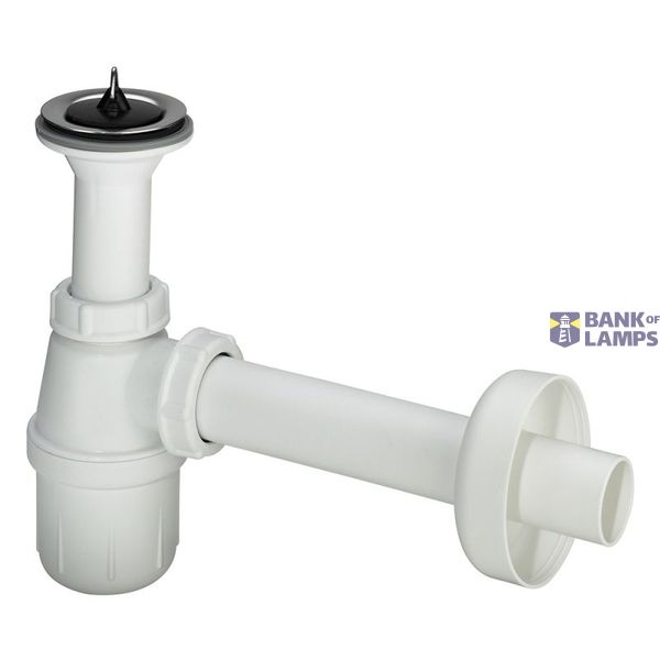 Bottle trap with outlet 11/4"x40, white image 1