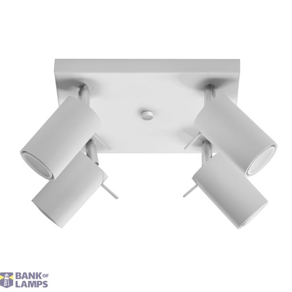 CEILING LAMP RING 4 WHITE GU10 4X40W IP20 image 2