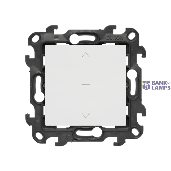 Three position (1-0-2) blind control single switch, (module), Simon 24, IP20/IP44, 10A, white image 1