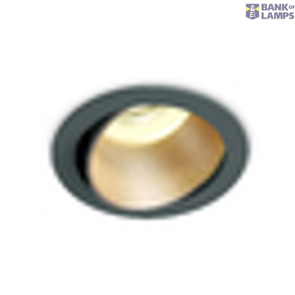 BLACK GU10 10W BRASS REFLECTOR DARK LIGHT ADJUSTABLE image 2