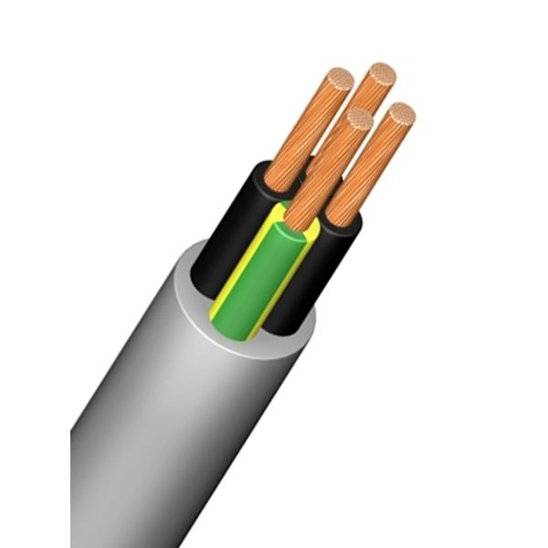 PVC Composite Connection Cable SLM-JZ 4x1,5 0,6/1kV grey (The price is shown without markup on metals. Request a quote for accurate information) image 1