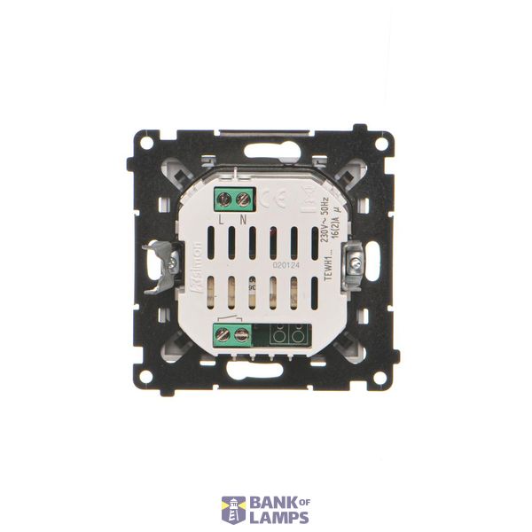 Single socket outlet without earthing, with shutters, (module), Simon 24, IP20, 16A, white image 1