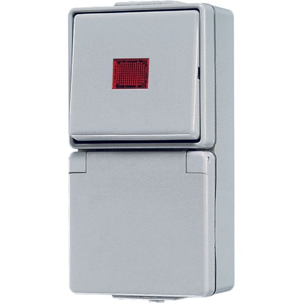 Combination SCHUKO® socket / 1-gang 676KOW image 2