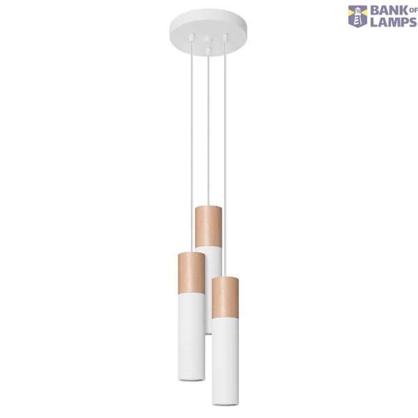 PABLO HANGING LAMP 3P WHITE GU10 3X40W IP20 image 2