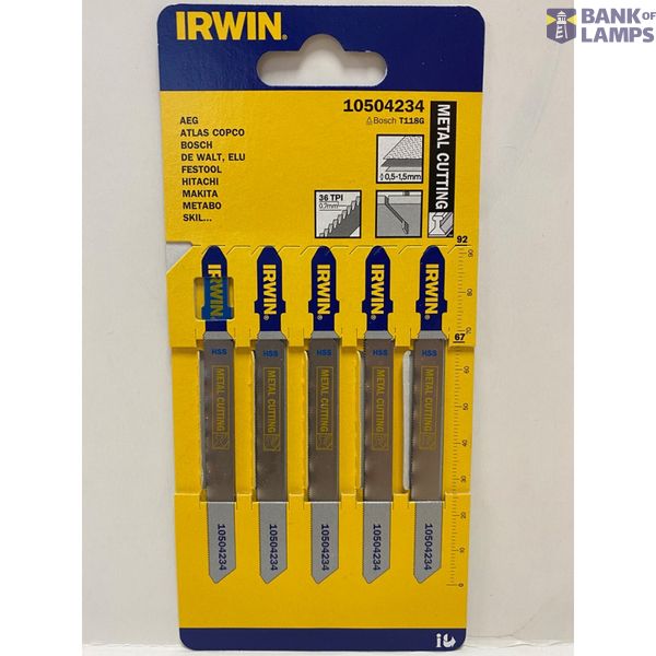 DISC JIGSAW BLADES IWN BJSB 5PK T118G image 1